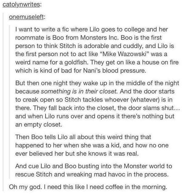 Story line for Lilo and Boo | Disney pixar, Disney memes, Pixar
