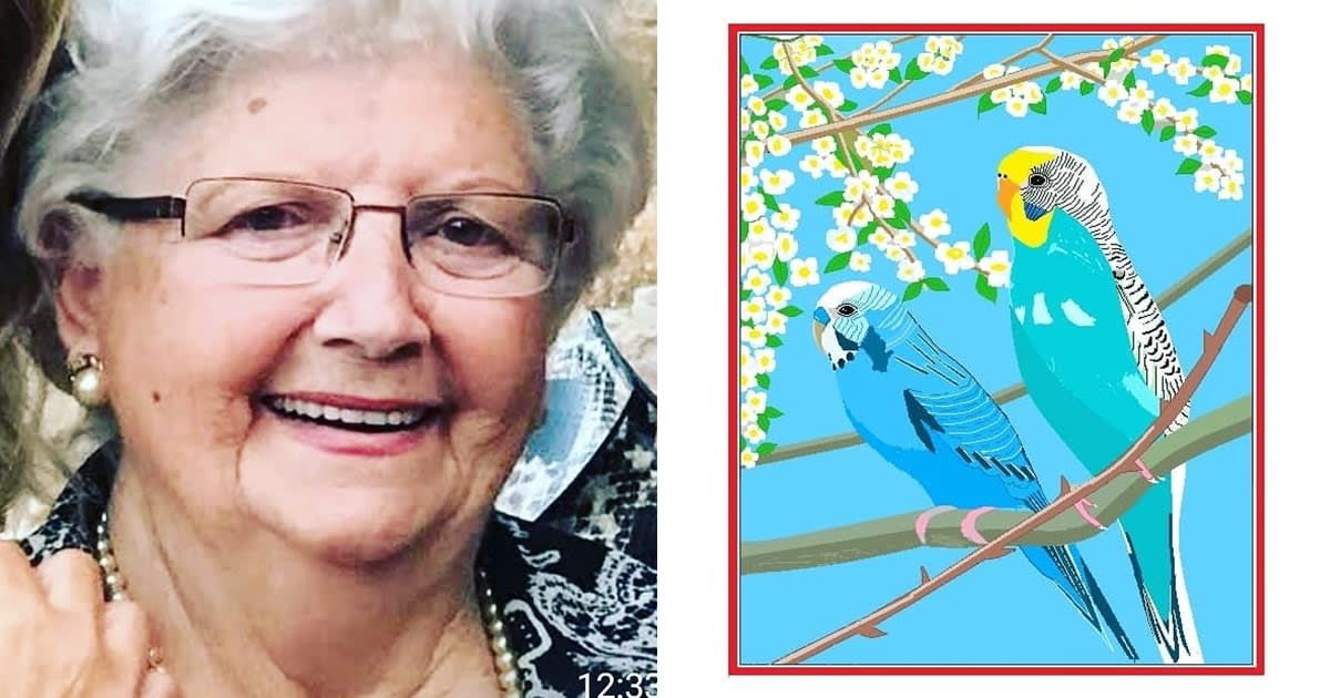 88-Year-Old Woman Creates Colorful Works of Art Using Microsoft Paint