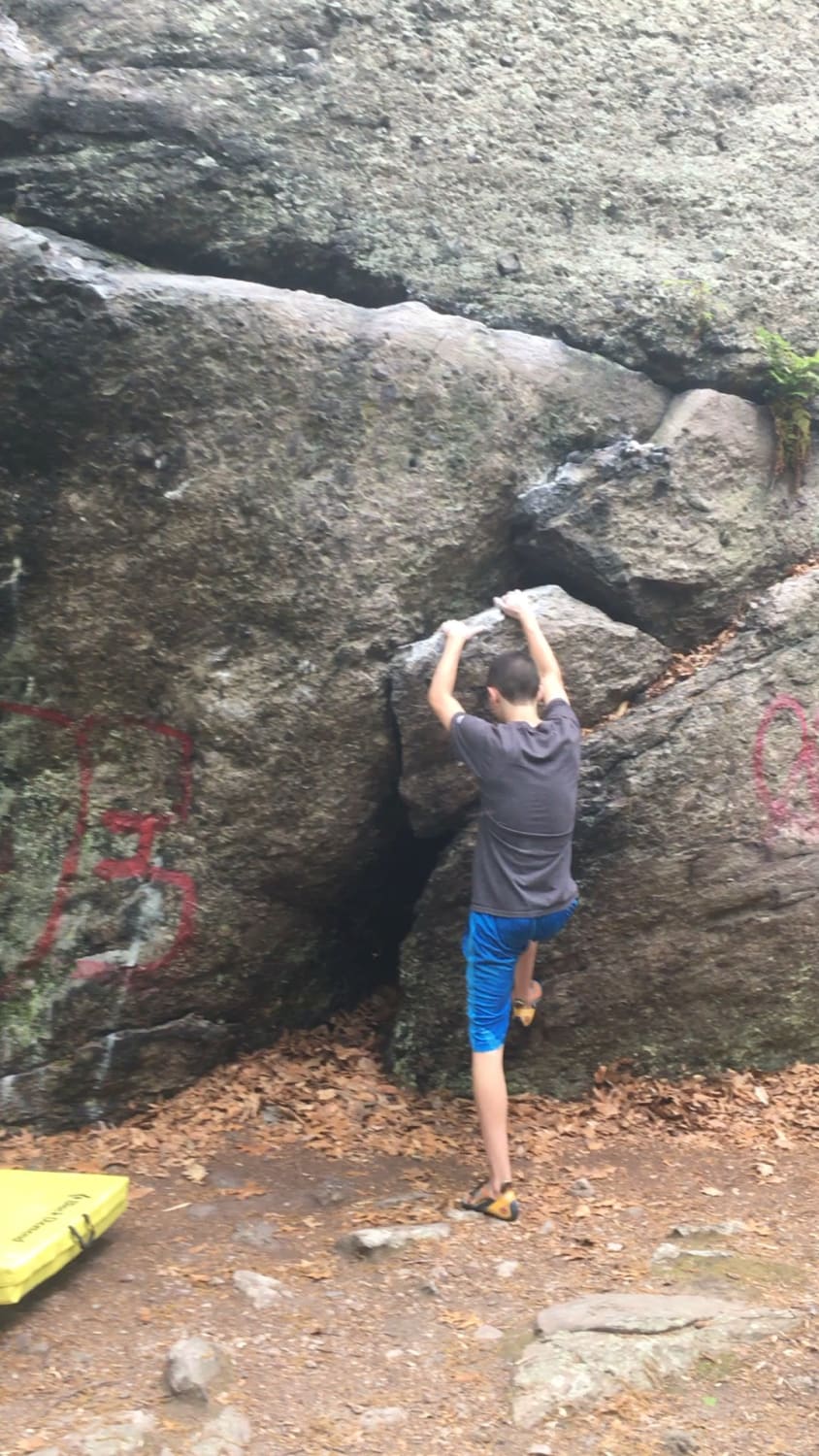 My friends and I just started climbing a few months before quarantine, got outside for the first time a couple of weeks ago. Been real fun! Definitely have some work to do on technique but found some quality V0-V1s outside.