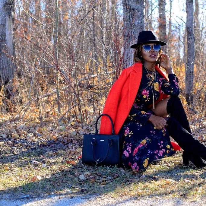 How To Wear Dark Floral Dresses - The Artistry Of Rachel