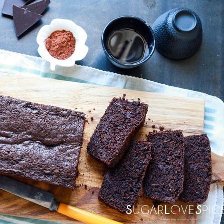 Double Chocolate Zucchini Spelt Loaf