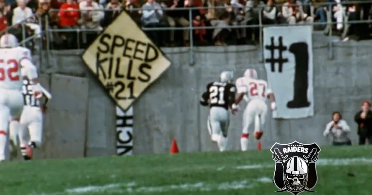 Fastest player in NFL and Oakland Raiders, Clifford Branch