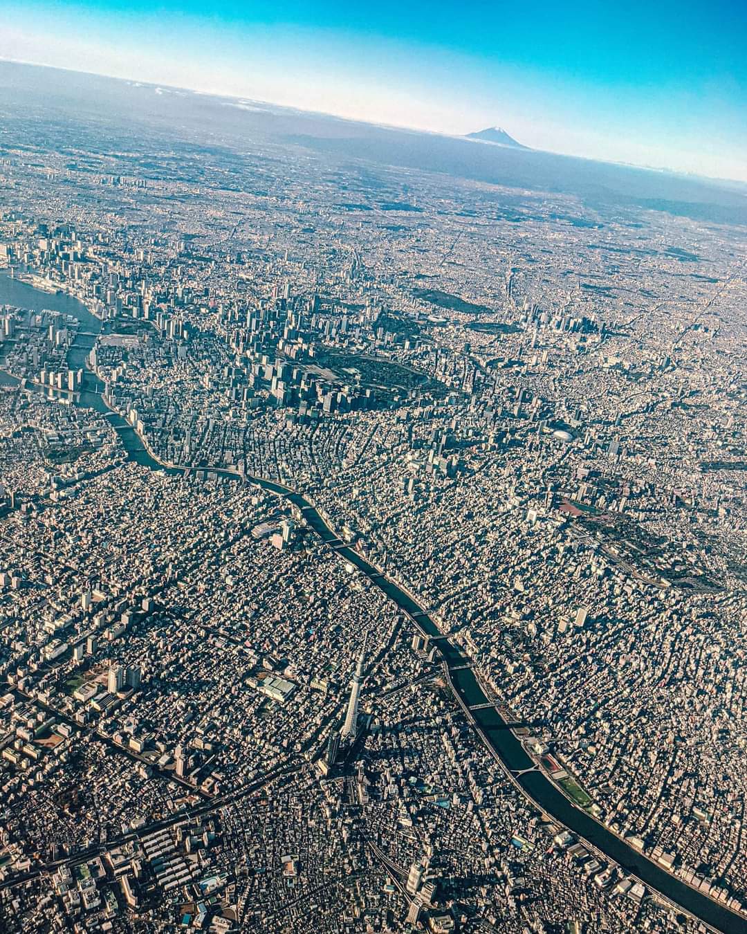 Tokyo with Mt.Fuji in the background