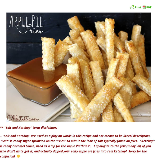 ~Apple Pie Fries!