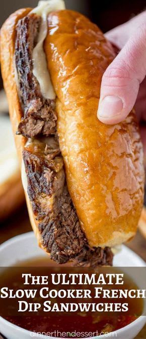 Ultimate Slow Cooker French Dip Sandwiches