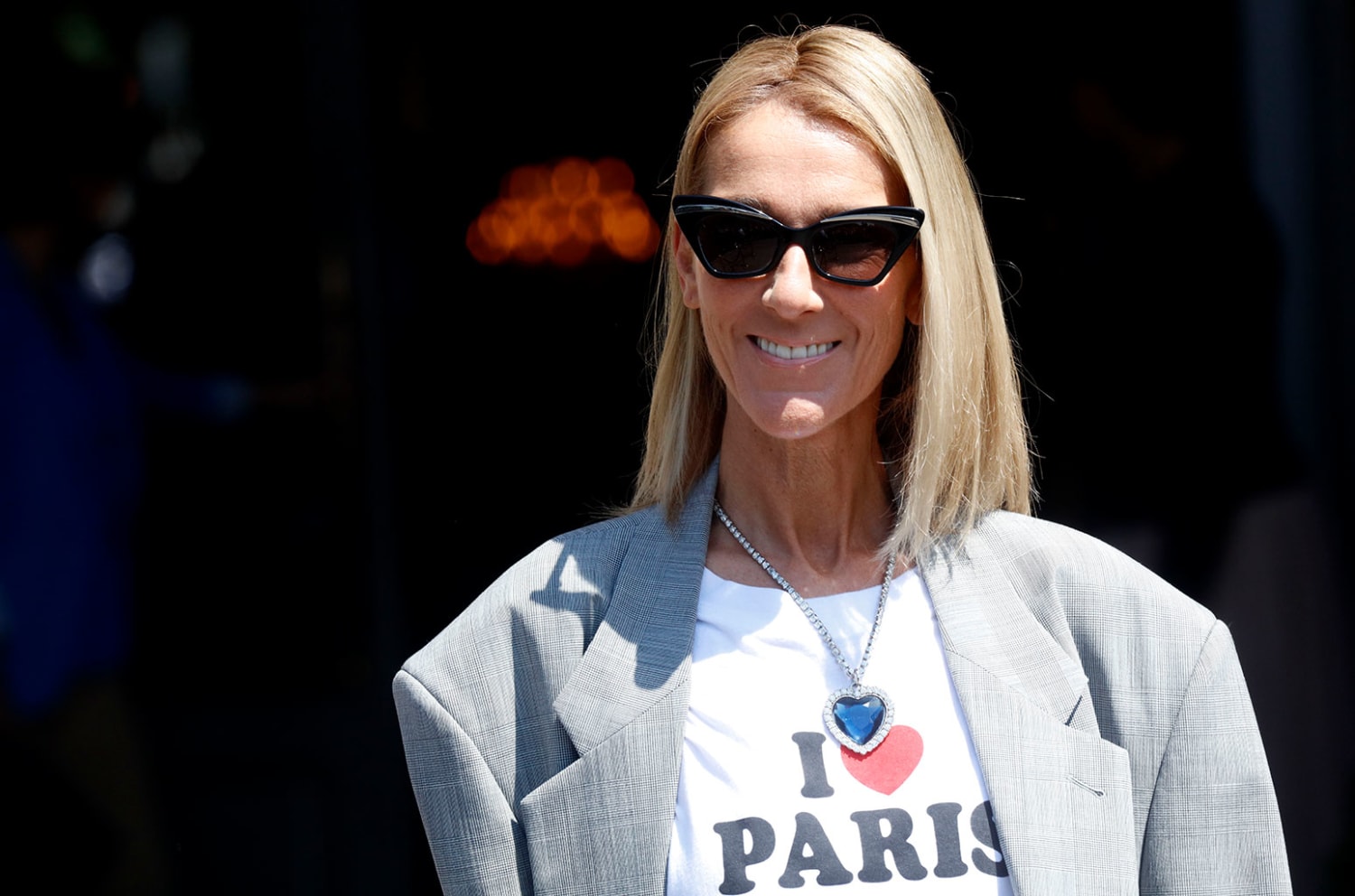 Celine Dion Spotted Wearing Replica of Iconic 'Titanic' Necklace in Paris