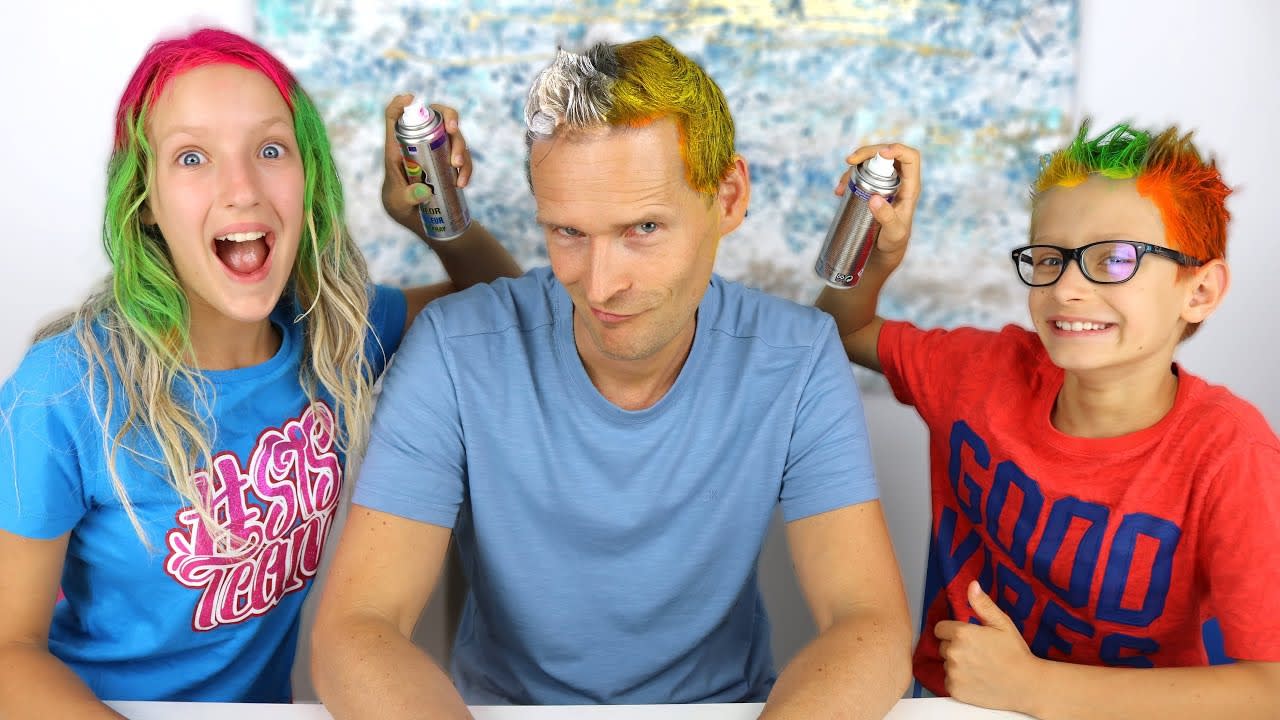 3 COLOR OF HAIR DYE CHALLENGE!!!