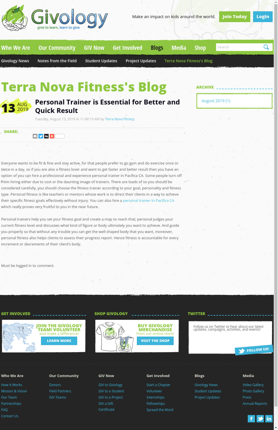 Terra Nova Fitness's blog