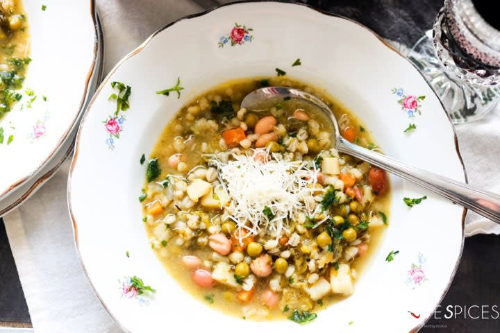 Barley Minestrone Medley, my Soup for the Soul