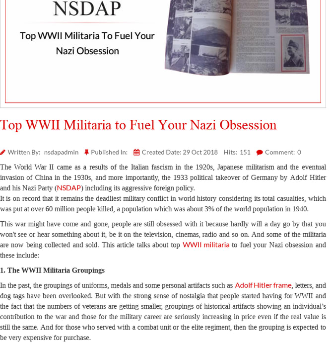 Top WWII Militaria to Fuel Your Nazi Obsession