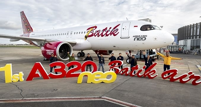 Batik Air obtains its first A320neo