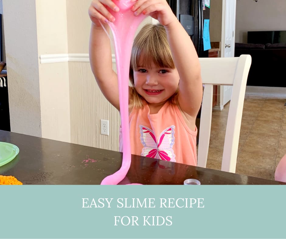 Easy Slime Recipe For Kids- Without Borax - Army Wife With Daughters
