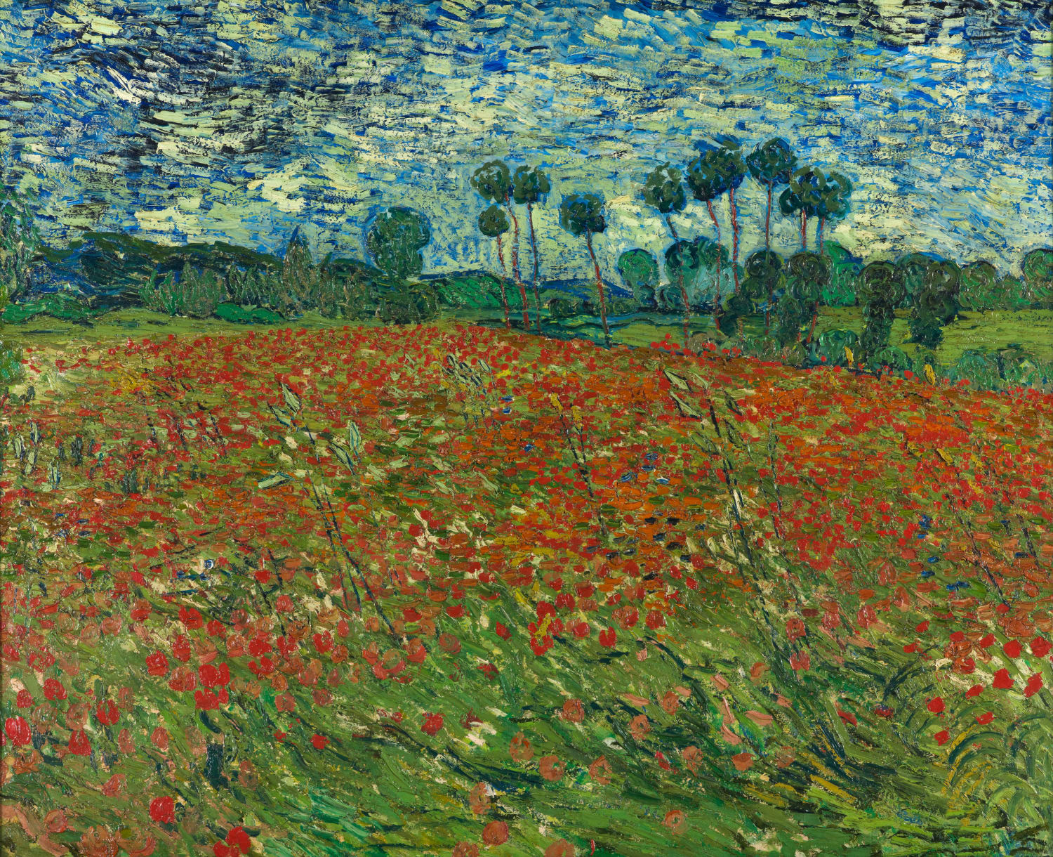 Poppy field, Vincent van Gogh, June 1890,