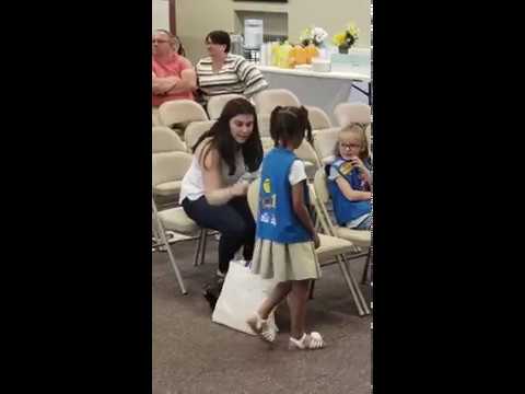 St Rose Girl Scout Bridging Ceremony May 21 part 1
