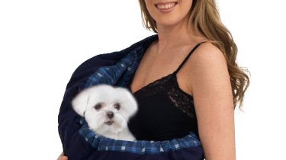This Doggy Sling Is Perfect For People Who Never Want To Put Their Pooches Down