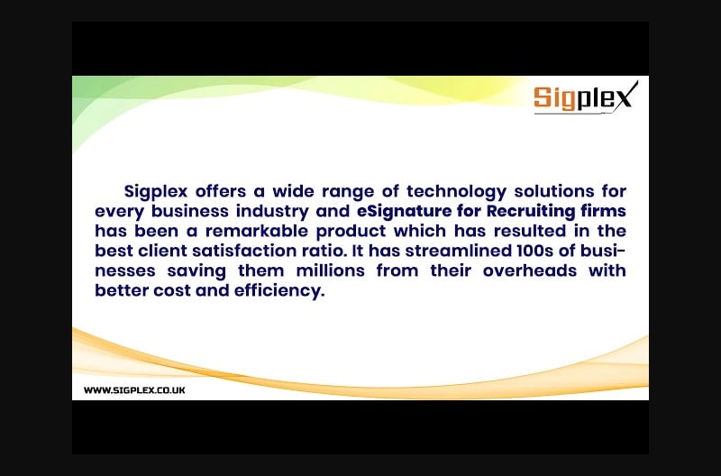 Use Of Electronic Signature In Recruitment Industry | Sigplex
