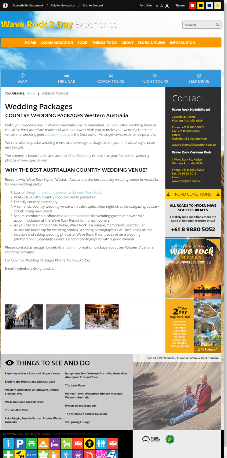 Country Wedding Packages, Western Australia