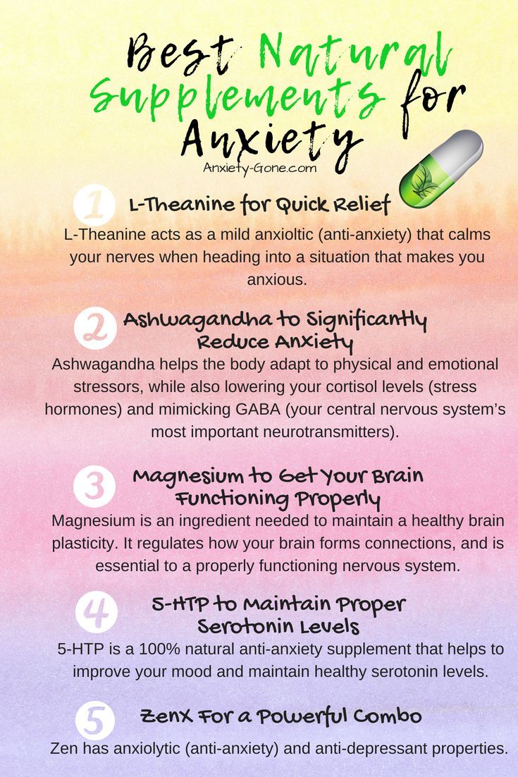 Natural Anxiety Supplements That Help with Nerves, Panic and Sleep -