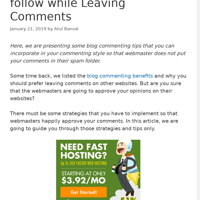 23 Blog Commenting Tips to follow while Leaving Comments