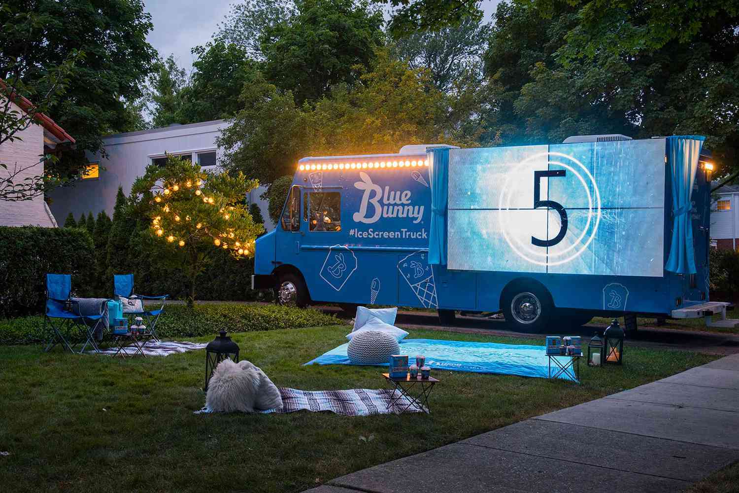 You Could Win a Private Outdoor Movie Screening From Blue Bunny Ice Cream