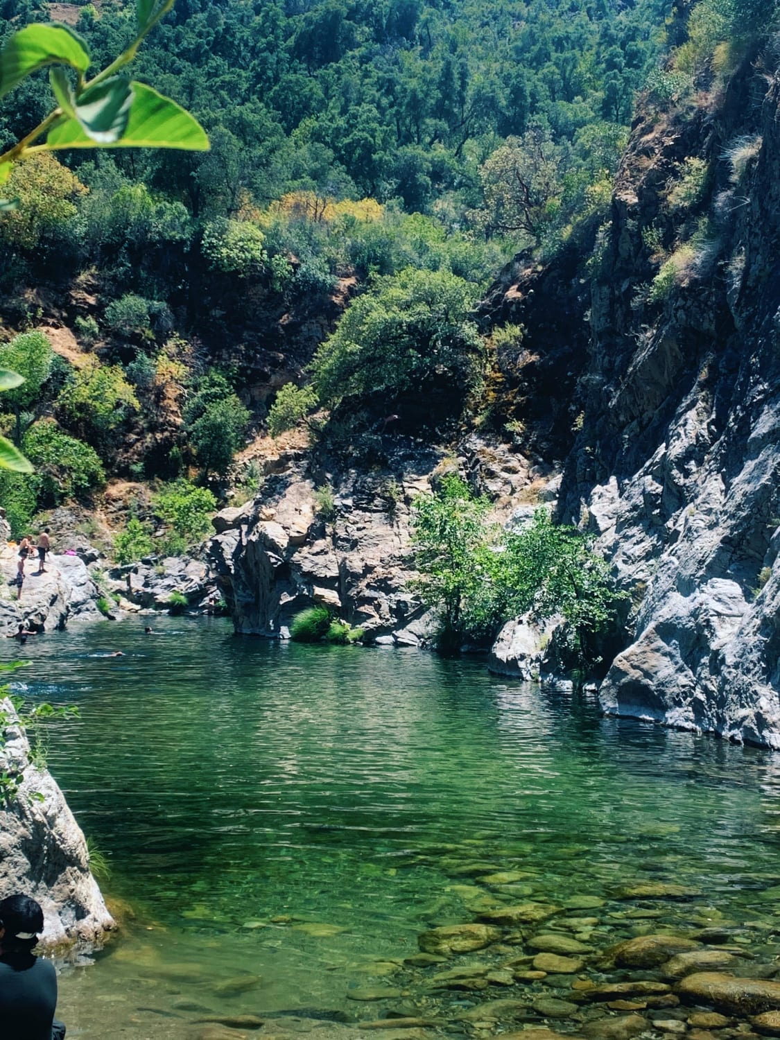 5 mile hike then a quick swim. The Gorge, Central California, USA