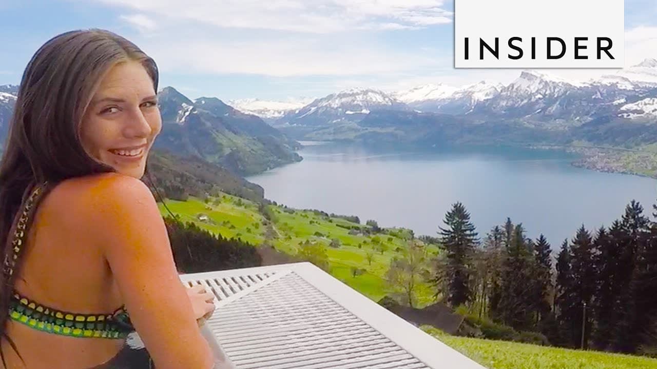 People Are Obsessed With This Swiss Alps Infinity Pool