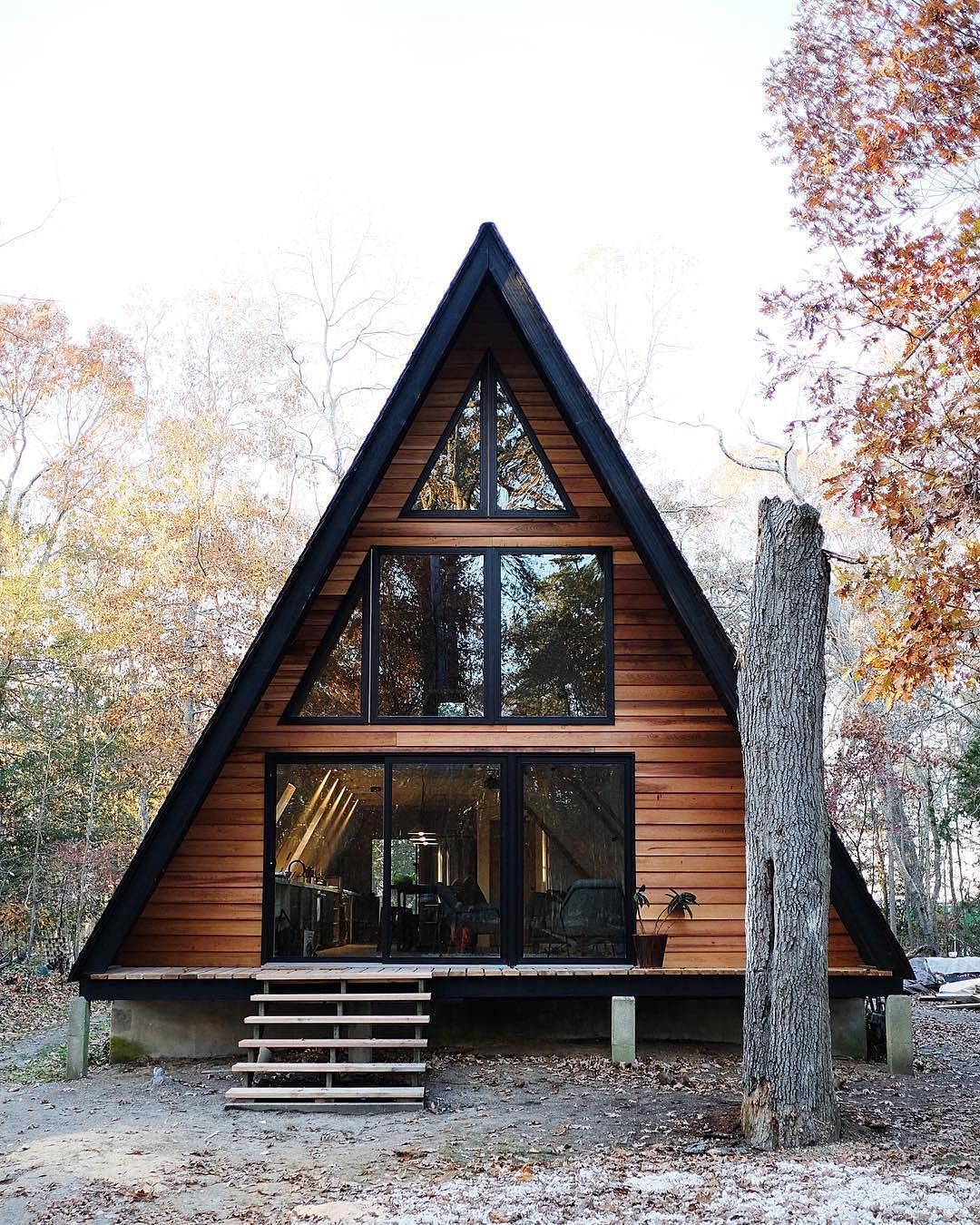 An A-Frame Vacation Cabin Scandinavian Style
