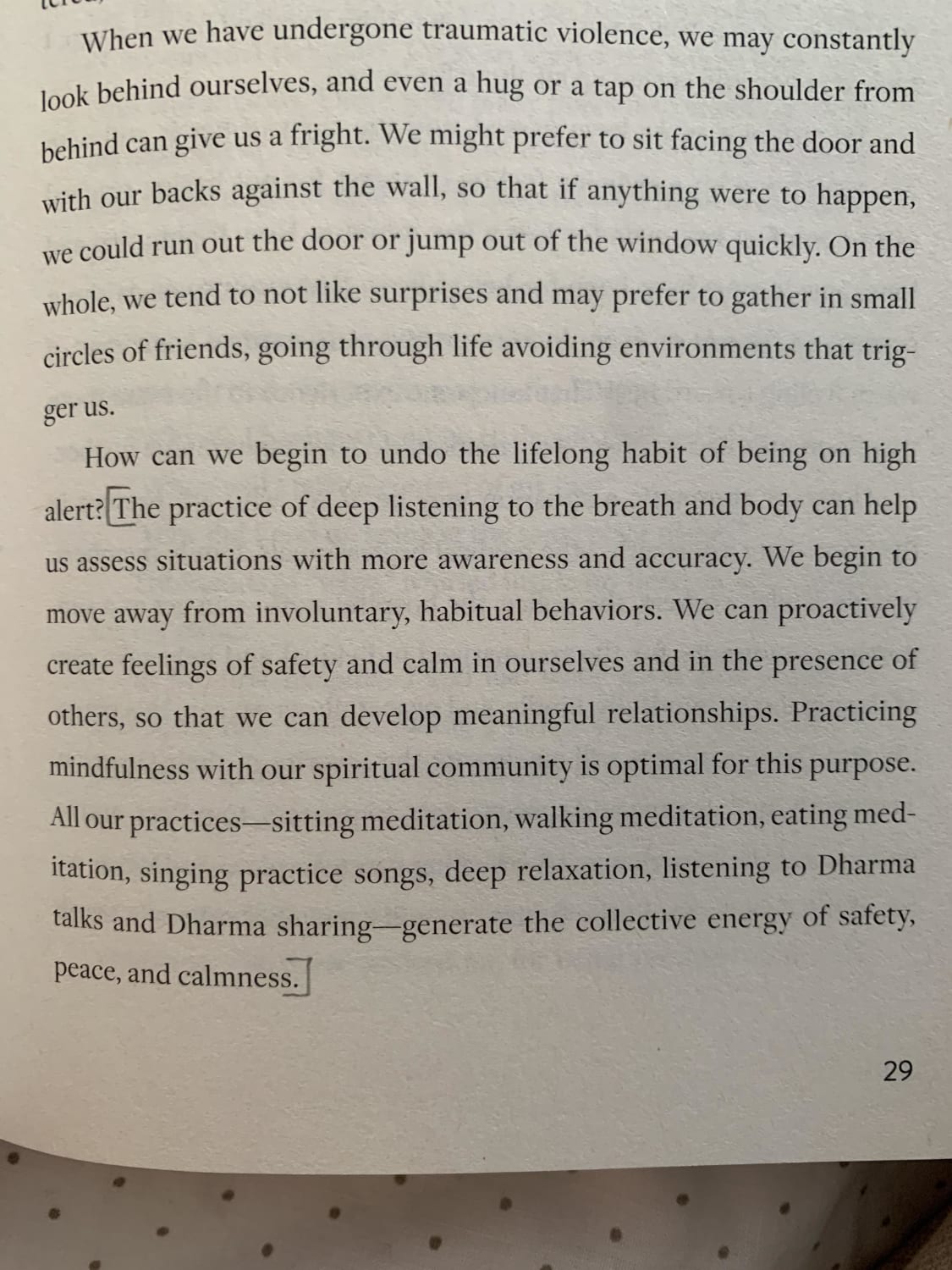 How to start dealing with suffering and trauma. Book: Flowers in the dark, by sister Dang Nghiem