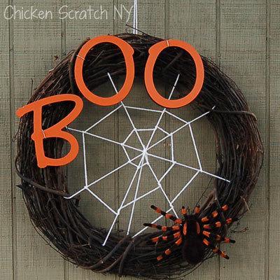 Spooky Spider Halloween Wreath