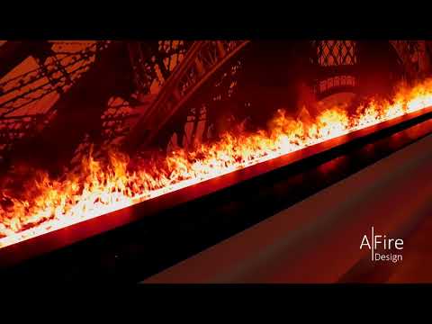 3D Wasserdampf Kamin Einsatz AFIRE Elektrokamine mit realen kalten Flammen in anpassbaren Farben.