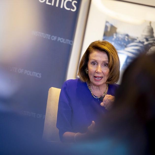 In Harvard appearance, Pelosi sees Democrats retaking House