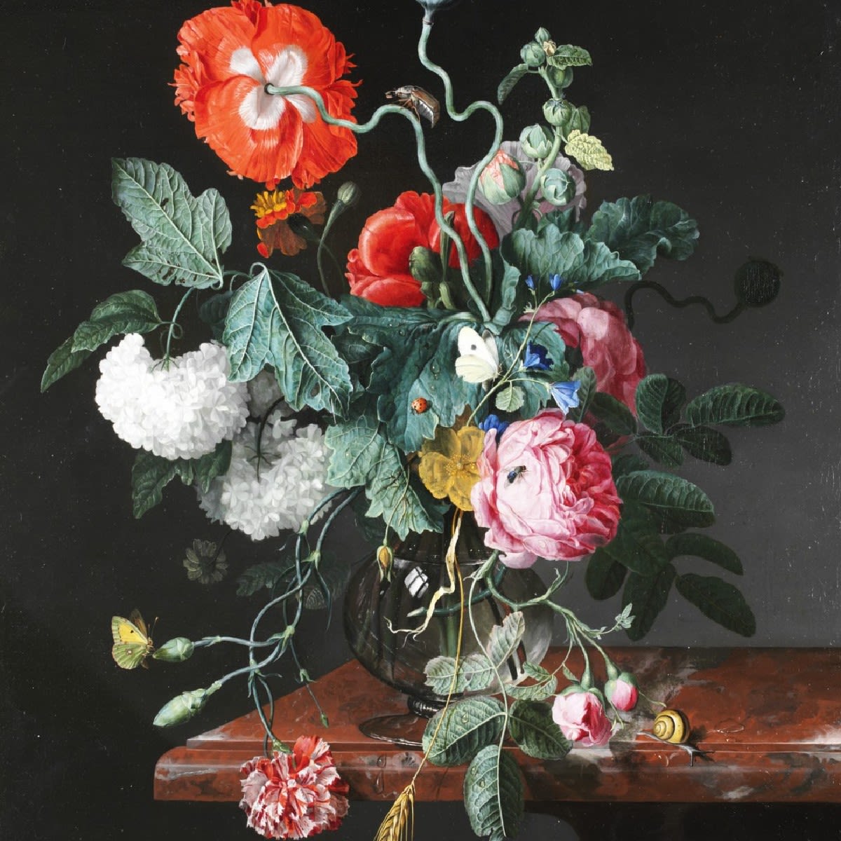 💮🥀 'Flowers in a Glass Vase' (1667) is the earliest-known signed work by the Dutch artist Jacob van Walscapelle. Back in 2016, the beauty of this still life had started to fade - find out how our conservation team restored its true vibrancy: