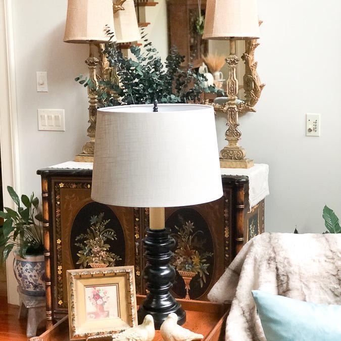 Iron Look Lamp Makeover - Our Southern Home