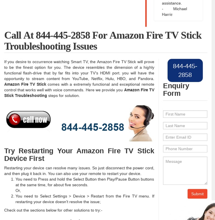 Contact us for Amazon fire TV stick troubleshooting
