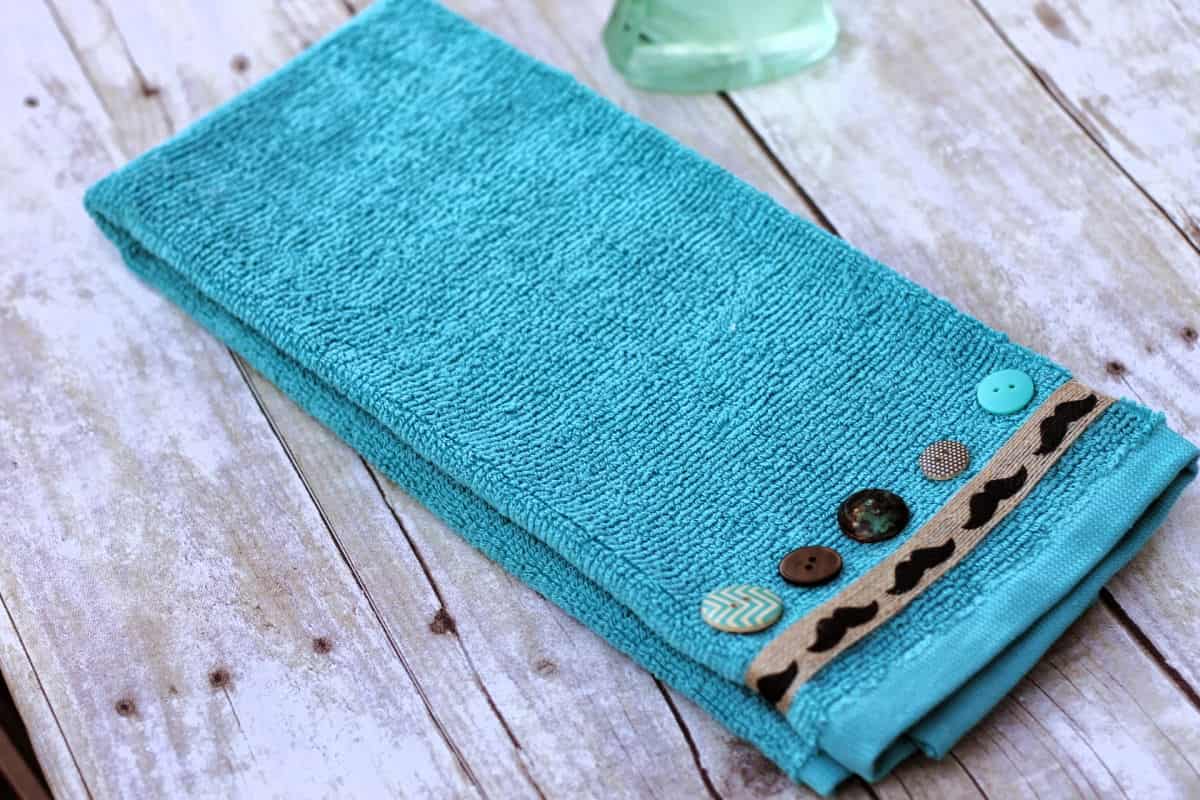 DIY Embellished Hand Towel Craft