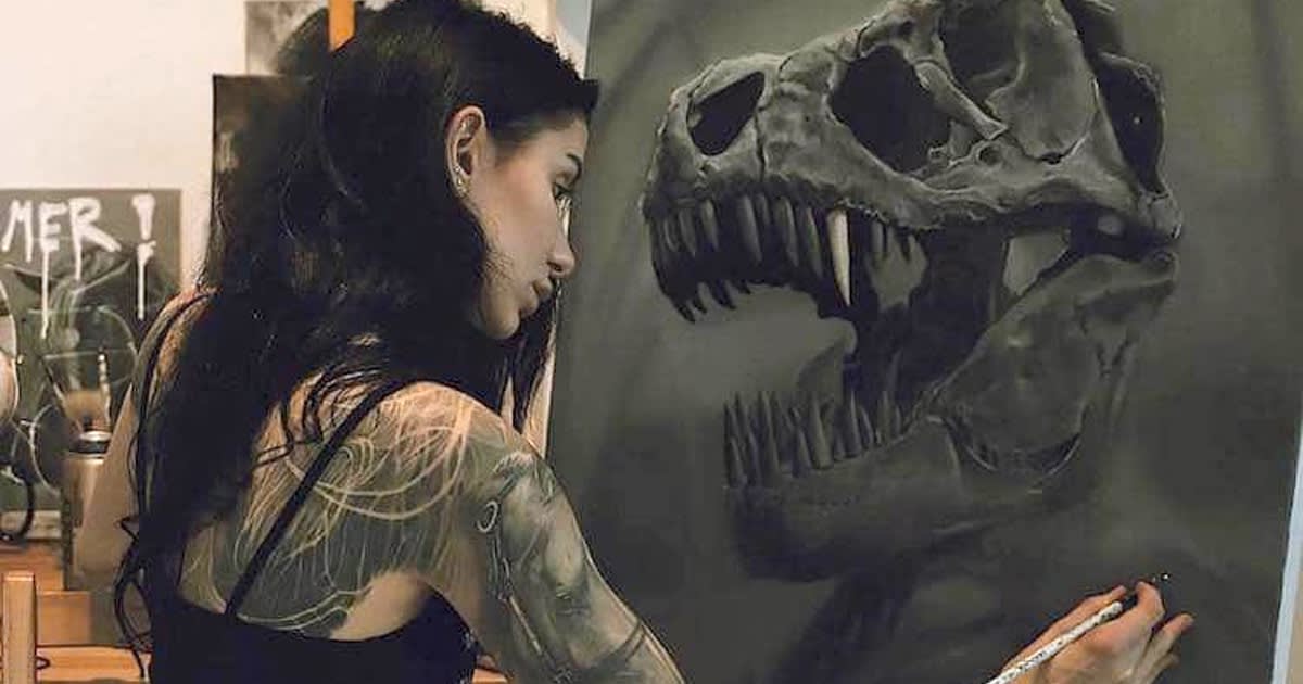 Artist Creates Poetic Oil Paintings to Pay Homage to Prehistoric Animals