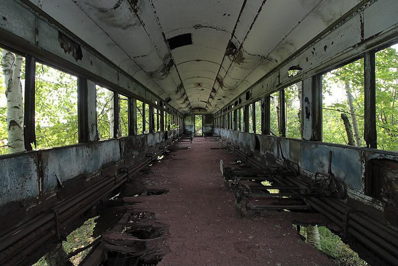 Abandoned Passenger Train Car