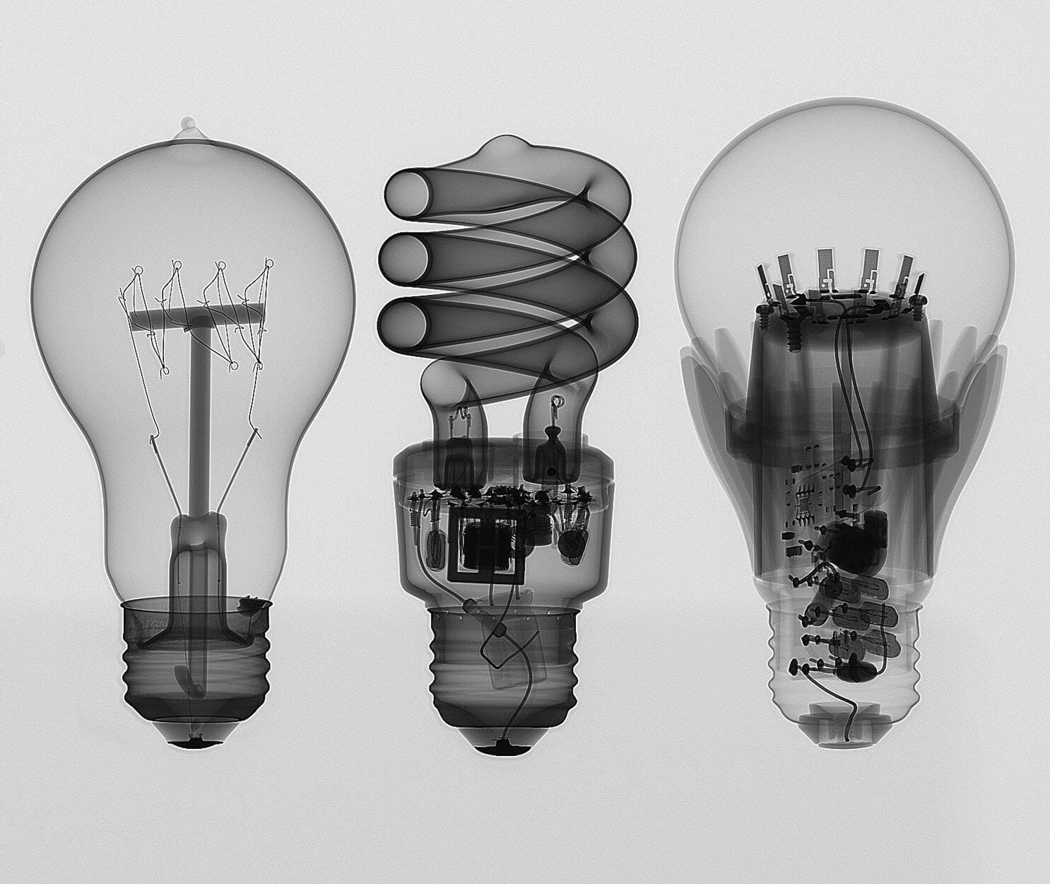 Three Different Light Bulbs