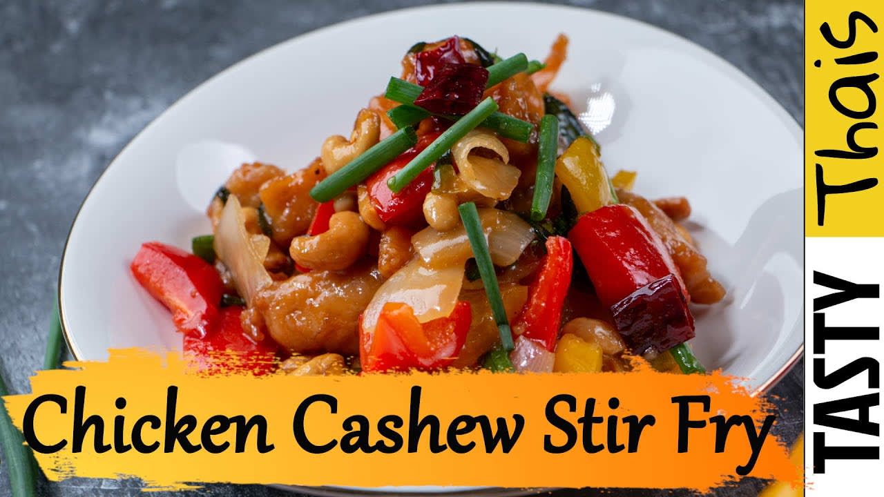 Thai Style Stir Fried Chicken with Cashew Nuts