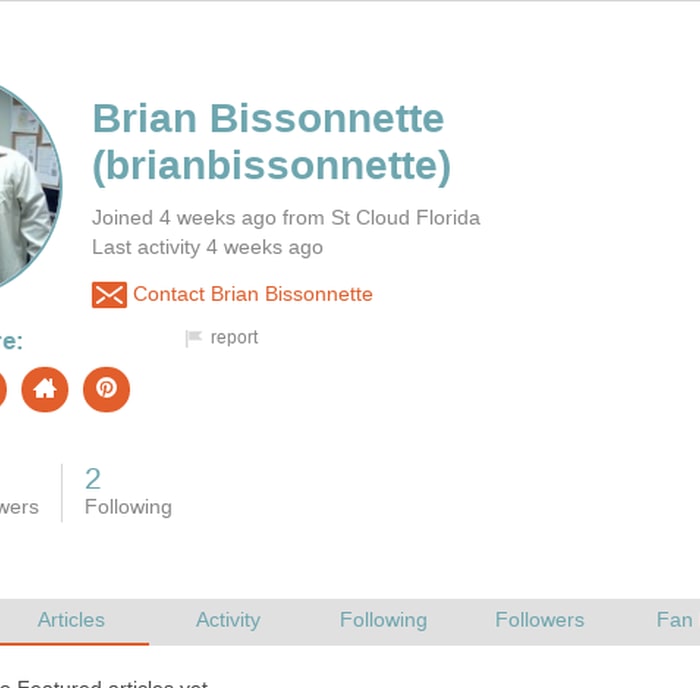Brian Bissonnette on HubPages