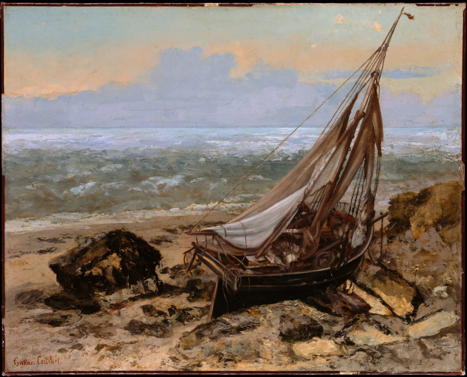 The Fishing Boat, Gustave Courbet, 1865,