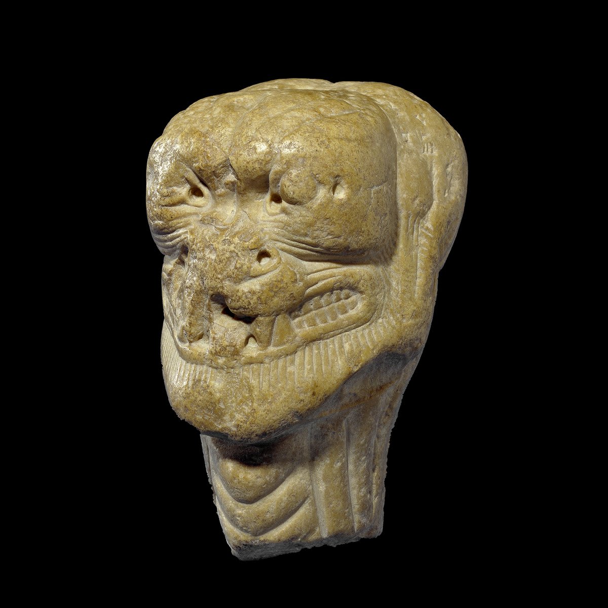 This limestone head shows Pazuzu – an ancient Assyrian demon usually depicted with a scaly body, bird’s talons and a scorpion's tail. Film fact: Pazuzu appeared as the demon who possesses Regan in ‘The Exorcist’