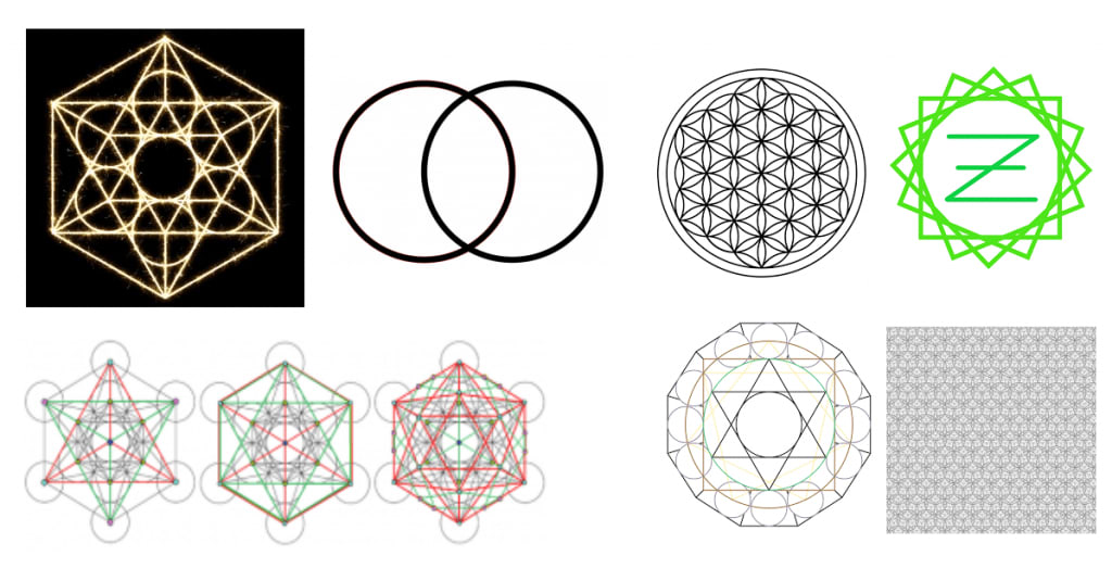 Sacred Geometry Symbols and their meanings - Art Geometric Patterns Shapes