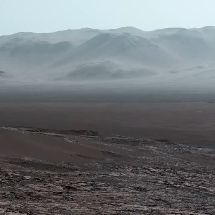 The surface of Mars captured by the "Curiosity rover"