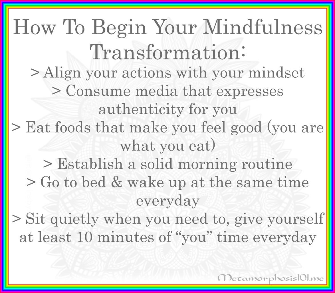 Some tips on how to live more mindfully