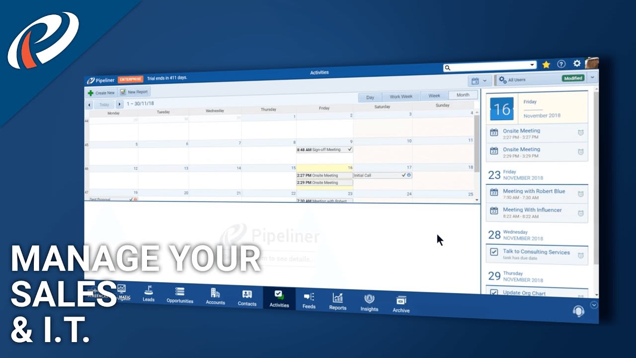 Hassle-Free Manage your IT and Sales Operation in Pipeliner CRM Web Portal Online!