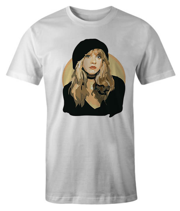 Stevie Nicks White impressive graphic T Shirt
