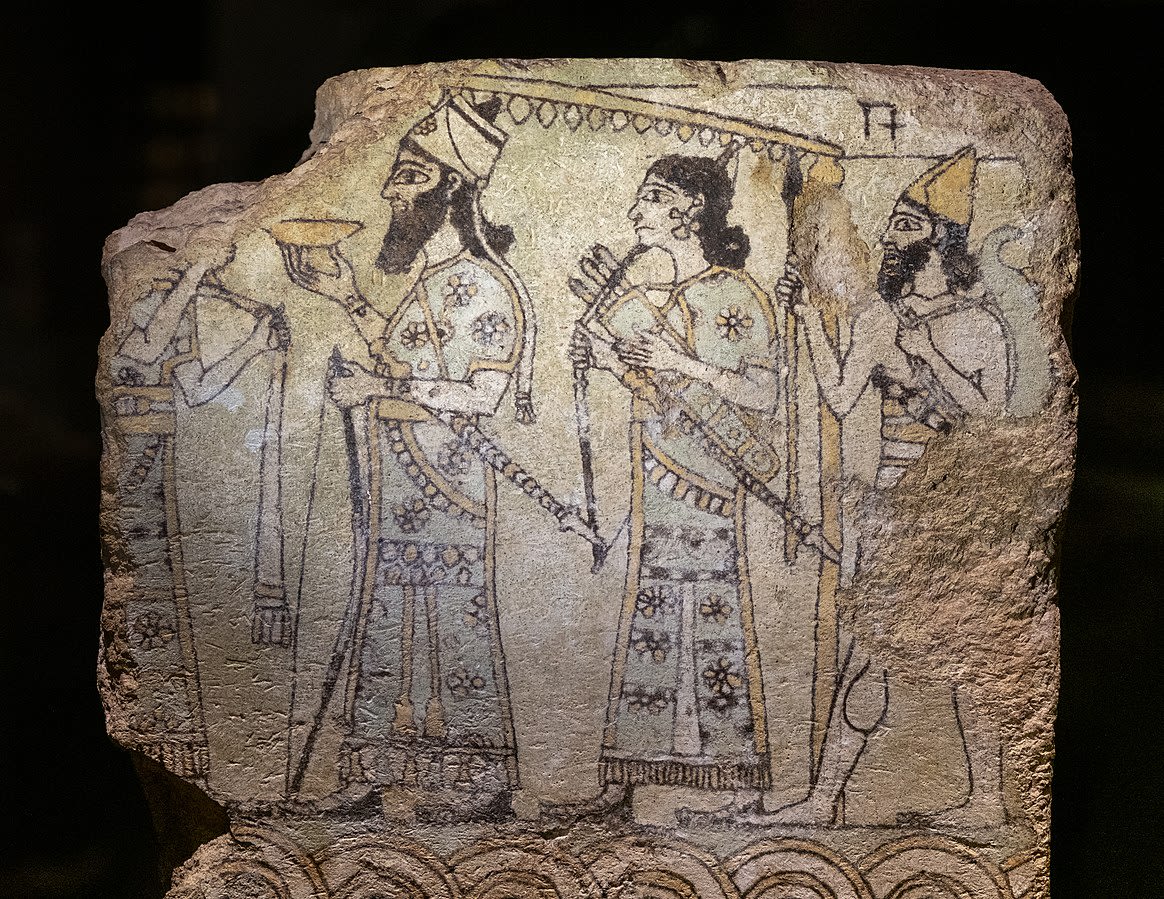 Neo-Assyrian Glazed Terracotta Tile from Nimrud (Kalhu), Iraq, c. 883-859 BC