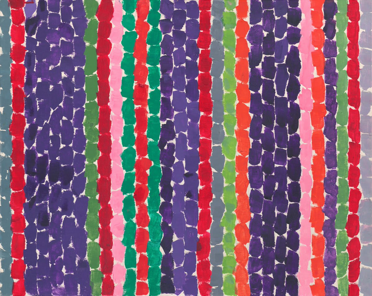 In honor of her birthday, spend a moment with Alma Thomas’ “Autumn Drama” (c. 1969).