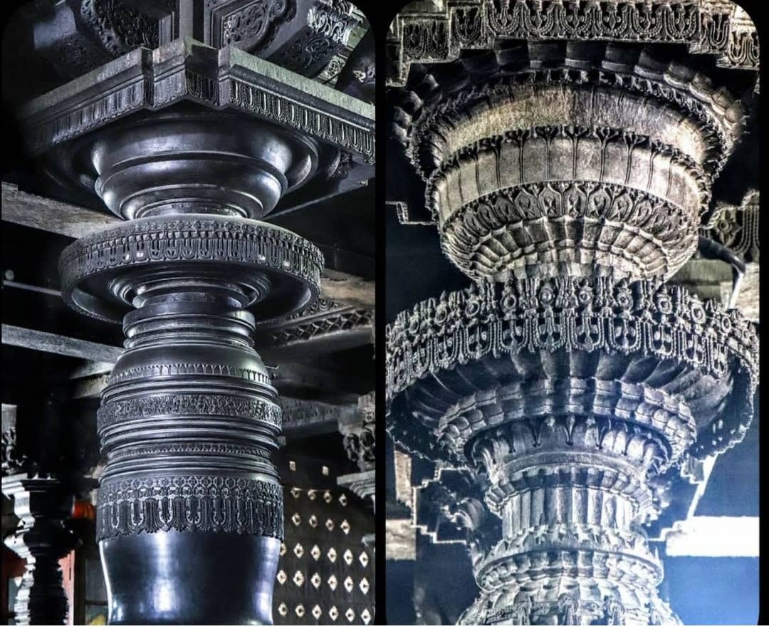 Belur temple,India ( every piller is different) ( 1117 CE)